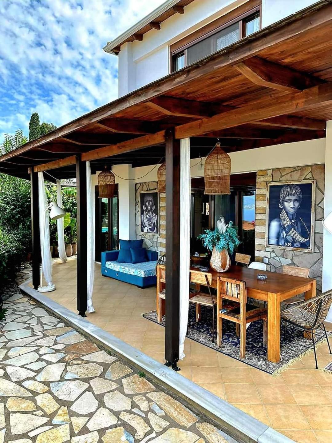 Luxury Villa Athina Nikiána Kültér fotó