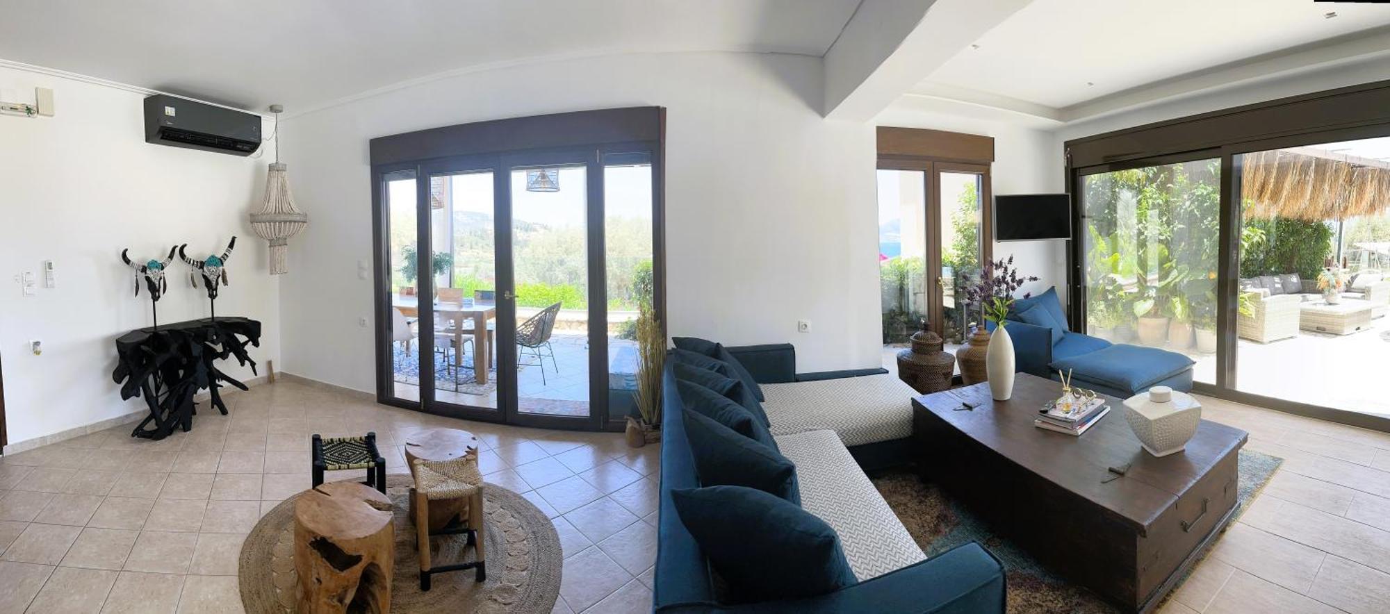 Luxury Villa Athina Nikiána Kültér fotó