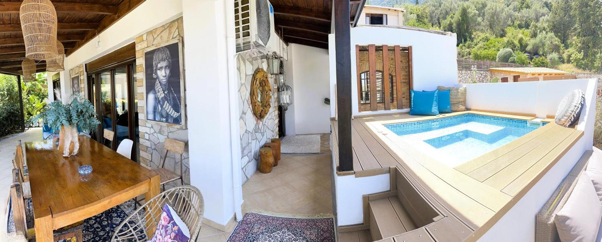 Luxury Villa Athina Nikiána Kültér fotó